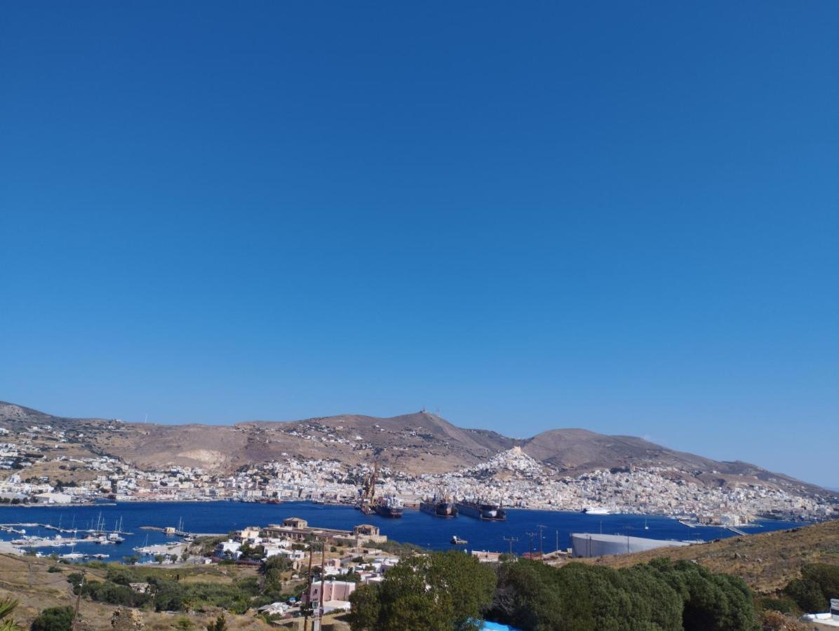 Appartamento Syros House With View Ermoupoli Esterno foto